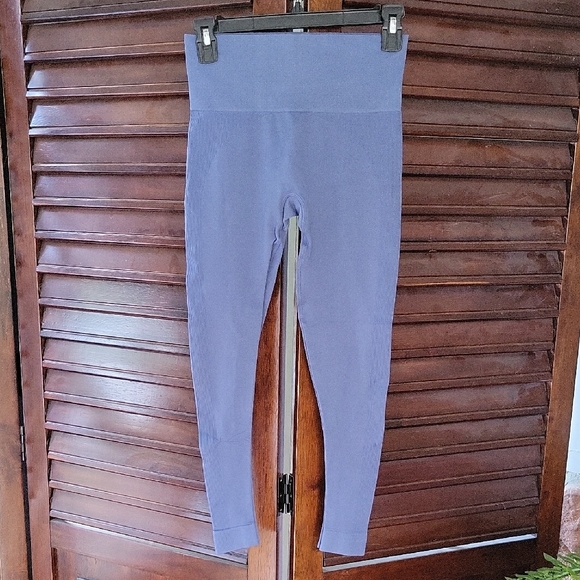 Pants - Set Active Blue Leggings Activewear Yoga Athletic Gym Small